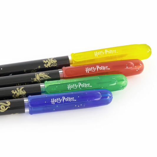 Harry Potter, barvni gel svinčniki, domovi, komplet